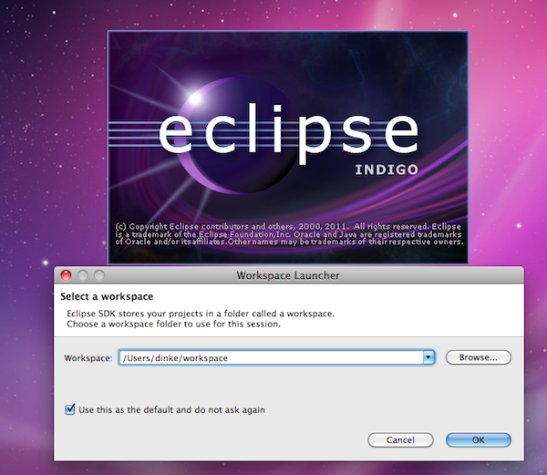eclipse for mac 10.9.5